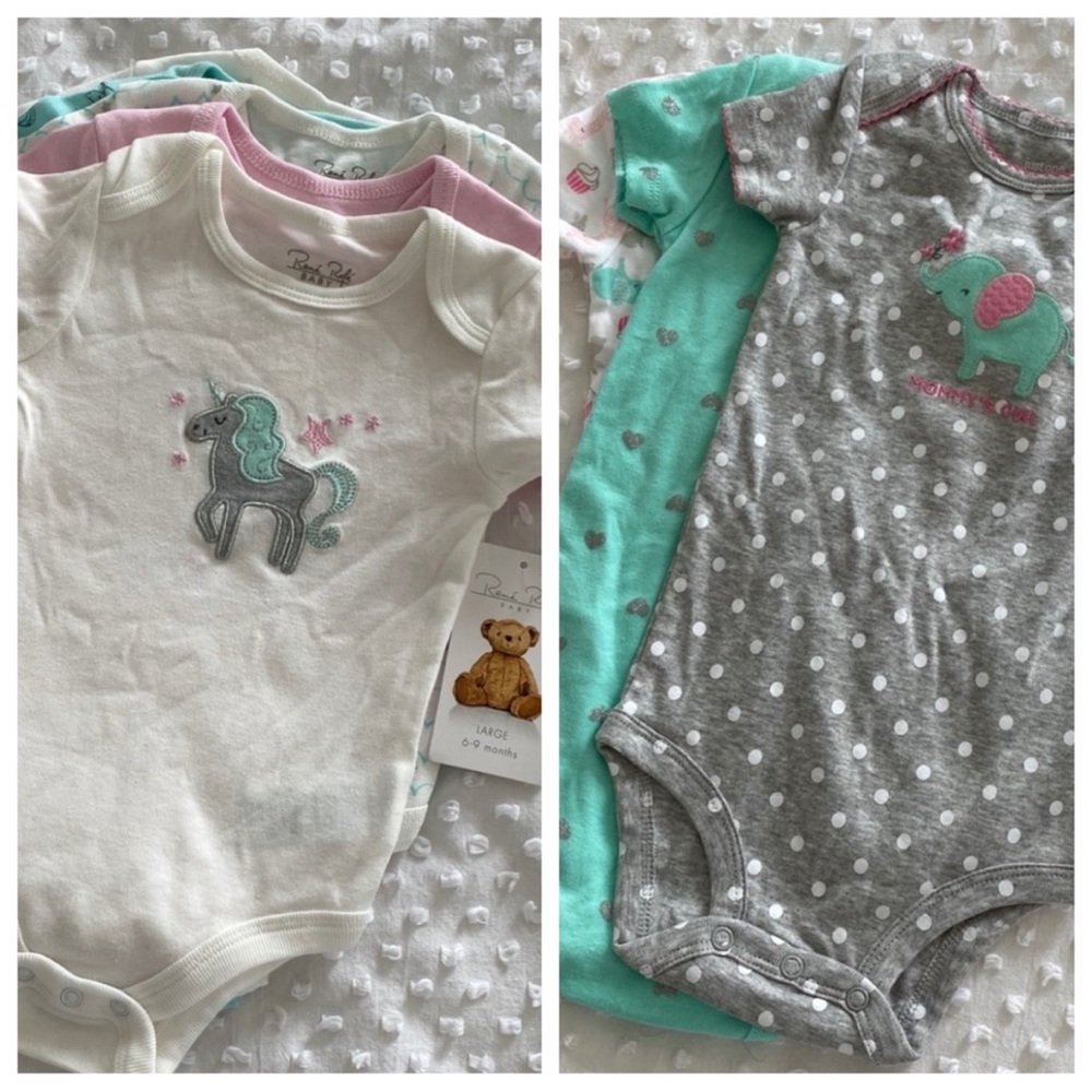 NWT 8 Pack Baby Onesies